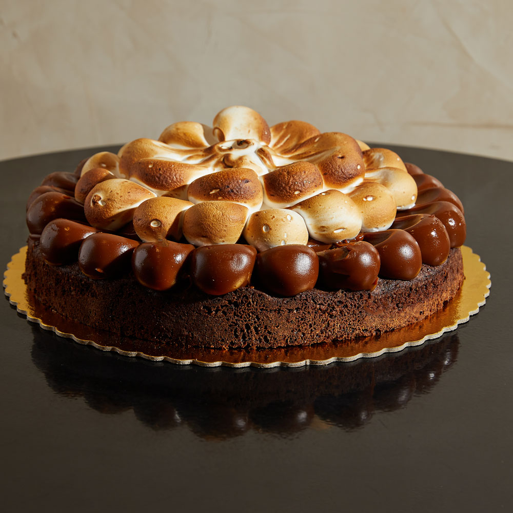 Brownie con dulce de leche y Merengue